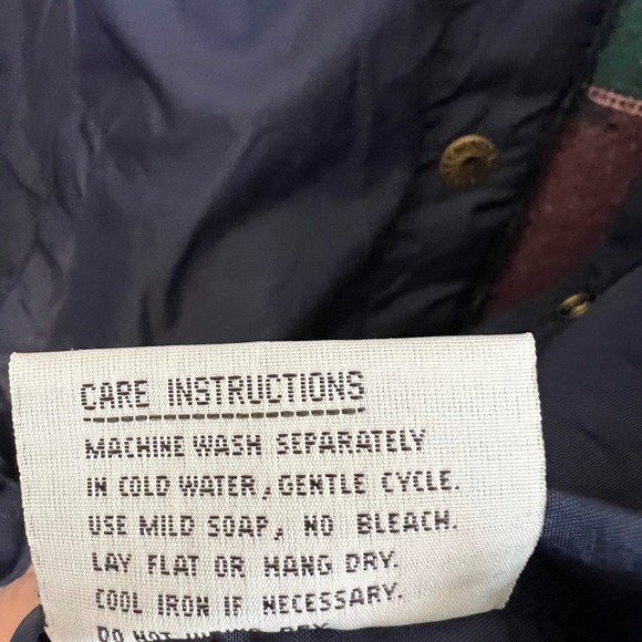 Vintage reversible‎ windbreaker jacket Aztec fleece Braetan XL navy 90s western - Picture 9 of 10